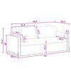 vidaXL Canap&eacute; 2 pcs Gris fonc&eacute;
