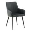 Venture Home Chaises &agrave; manger lot de 2 Comfort aspect cuir noir
