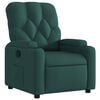 vidaXL Fauteuil inclinable Vert fonc&eacute; Tissu