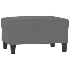 vidaXL Repose-pied Gris fonc&eacute; 70x55x41 cm Tissu microfibre