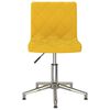 vidaXL Chaises &agrave; manger pivotantes lot de 2 jaune moutarde velours