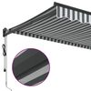 vidaXL Auvent r&eacute;tractable anthracite et blanc 3,5x2,5m tissu/aluminium