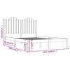 vidaXL Cadre de lit sans matelas bois massif