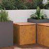 vidaXL Banc de jardin Rouill&eacute; 40 x 40 x 43 cm