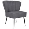 vidaXL Chaise de cocktail gris fonc&eacute; tissu