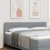 vidaXL T&ecirc;te de lit avec t&ecirc;te de lit Gris clair 180 cm Cuir synth&eacute;tique
