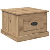 vidaXL Table basse Ch&ecirc;ne artisanal 50 x 50 x 35 cm Bois d'ing&eacute;nierie