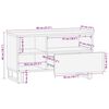 vidaXL Meuble TV noir 80x33x46 cm bois massif de manguier
