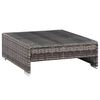 vidaXL Salon de jardin 7 pcs avec coussins R&eacute;sine tress&eacute;e Gris
