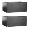 vidaXL Housses salon de jardin2pcs 8&oelig;illets 160x120x75cm rectangulaire