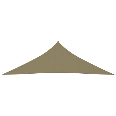 vidaXL Voile de parasol tissu oxford triangulaire 3x3x4,24 m beige