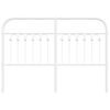 vidaXL Tête de lit métal blanc 135 cm