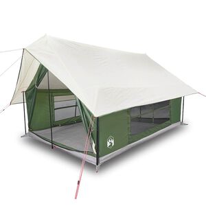 vidaXL Tente de camping 5 personnes vert imperm&eacute;able