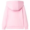 Sweatshirt &agrave; capuche avec fermeture &eacute;clair pour enfants rose vif 92