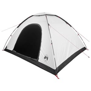 vidaXL Tente de camping 6 personne Blanc Occultant