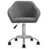 vidaXL Chaises pivotantes &agrave; manger lot de 2 gris clair tissu
