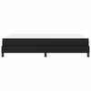 vidaXL Cadre de lit avec matelas Noir 140 x 190 cm tissu
