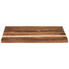 vidaXL Dessus de table carr&eacute; 70x70 cm 25-27 mm Bois de r&eacute;cup&eacute;ration