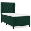 vidaXL Sommier &agrave; lattes de lit et matelas Vert fonc&eacute; 80x200 cm Velours