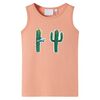D&eacute;bardeur enfant imprim&eacute; cactus orange clair 140