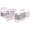 vidaXL Ensemble de canap&eacute; de jardin 8 pcs Beige et Gris clair