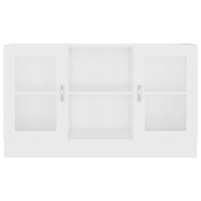 vidaXL Armoire à vitrine Blanc 120x30,5x70 cm Aggloméré