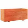 vidaXL Jardini&egrave;re cire marron 110x40x49,5 cm bois de pin massif