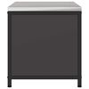 vidaXL Rangement de cuisine avec &eacute;tag&egrave;re Noir 90 x 50 x 53 cm Acier