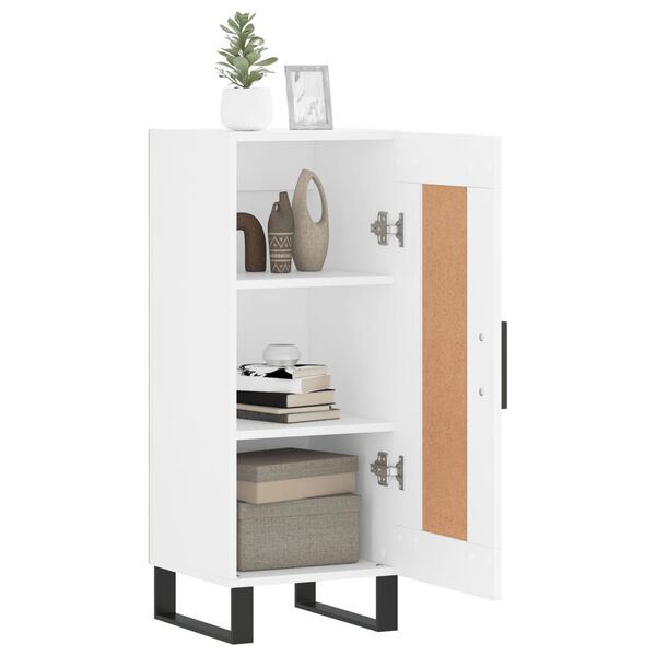 vidaXL Buffet blanc 34,5x34x90 cm bois d'ing&eacute;nierie