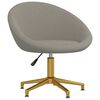 vidaXL Chaises &agrave; manger lot de 2 gris clair velours