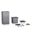 LECHUZA Jardini&egrave;re CANTO Stone 30 High ALL-IN-ONE Gris pierre