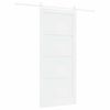 vidaXL Porte coulissante Blanc 93 x 211 cm Pin massif