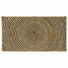 vidaXL Tapis de zone Noir 60 x 110 cm Jute