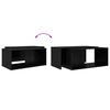 vidaXL Ensemble de tables basses 2 pcs Ch&ecirc;ne noir Bois d'ing&eacute;nierie