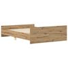 vidaXL Cadre de lit sans matelas ch&ecirc;ne artisanal 140x190 cm