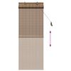 vidaXL Store enrouleur avec des rideaux Marron 60 x 160 cm Bambou