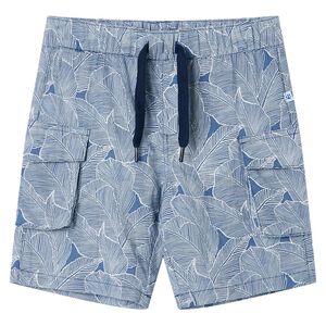 vidaXL Short pour enfants avec cordon de serrage bleu fonc&eacute; 104