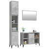 vidaXL Ensemble de meubles de salle de bain 3 pcs gris b&eacute;ton