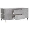 vidaXL Table basse gris b&eacute;ton 102x44,5x50 cm bois d'ing&eacute;nierie