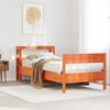 vidaXL Cadre de lit sans matelas cire marron 75x190 cm bois pin massif