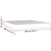 vidaXL Matelas de lit &agrave; ressorts ensach&eacute;s fermet&eacute; moyenne Rose 180x200x20 cm Velours