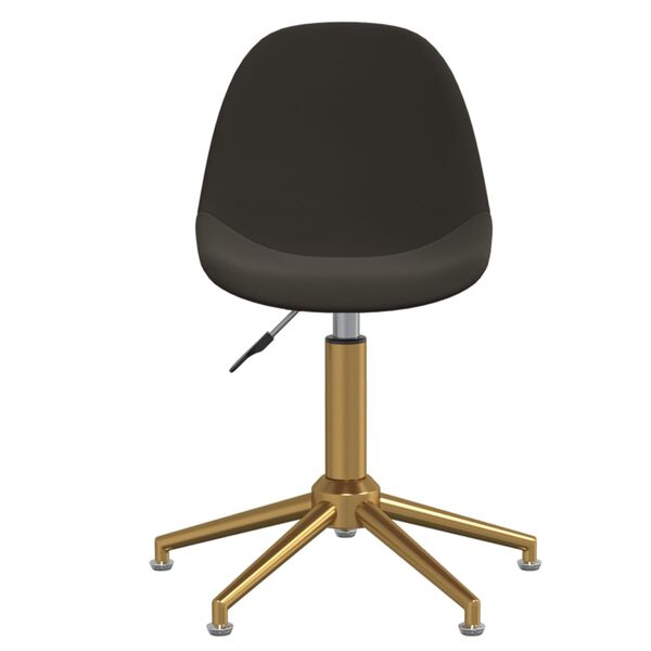 vidaXL Chaises pivotantes &agrave; manger lot de 6 Gris fonc&eacute; Velours