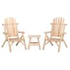 vidaXL Ensemble de salon de jardin 3 pcs bois massif d'&eacute;pic&eacute;a