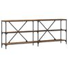 vidaXL Table console Bois ancien 200 x 30 x 75 cm Bois d'ing&eacute;nierie