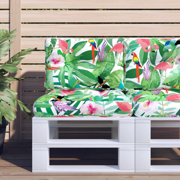 vidaXL Coussin de palette multicolore 60x40x12 cm tissu