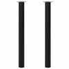 vidaXL Pied de table t&eacute;lescopique 2 pcs Noir 710 mm - 1100 mm