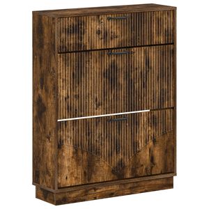 vidaXL Cabinet &agrave; chaussures HOORN 78 x 24 x 100 cm Bois d'ing&eacute;nierie