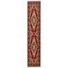 vidaXL Tapis BCF Rouge oriental 60x450 cm