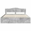 vidaXL Cadre de lit B&eacute;ton 200 x 200 cm Bois de pin massif