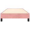 vidaXL Cadre de lit rose 100x200 cm velours